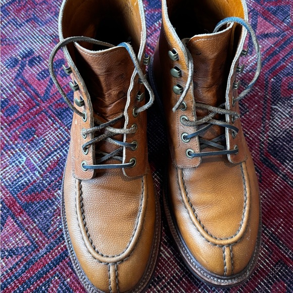 Men’s Grant Stone Brown Leather Boots - Picture 3 of 9